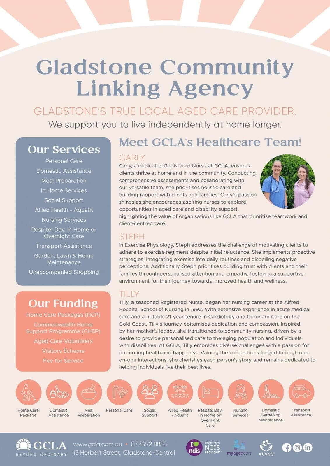 Gladstone Community Linking Agencies Healthcare Team!